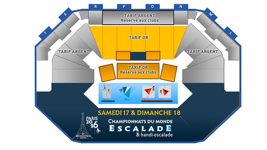 Championnat du monde escalade : réservations